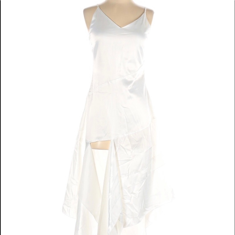 Feitingge Pearl White Cocktail Dress